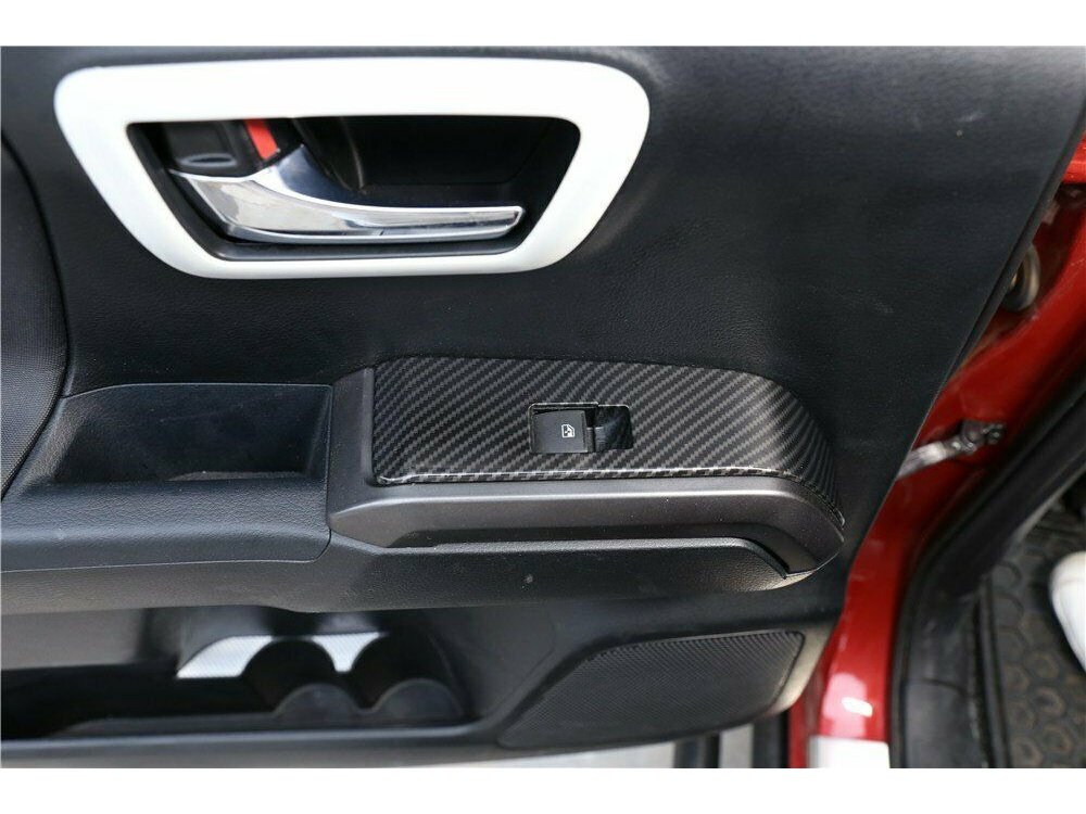 Carbon Fiber Look Door Window Switch Panel Accent Trim Fits 2016-2022 Tacoma